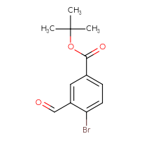 Chemical structure of tert-butyl 4-bromo-3-formylbenzoate - CSSB00160493542