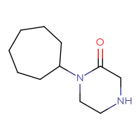 Chemical structure of 1-cycloheptylpiperazin-2-one - CSSB00011998204