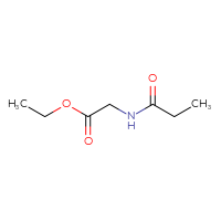 Chemical structure of ethyl 2-propanamidoacetate - CSSB00000764298