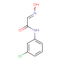 Chemical structure of N-(3-chlorophenyl)-2-(N-hydroxyimino)acetamide - CSSB00049210003