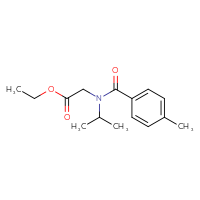 Chemical structure of ethyl 2-[1-(4-methylphenyl)-N-(propan-2-yl)formamido]acetate - CSSB00007838146