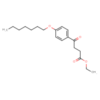 Chemical structure of ethyl 4-[4-(heptyloxy)phenyl]-4-oxobutanoate - CSSB00020572401