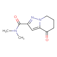 Chemical structure of N,N-dimethyl-4-oxo-4H,5H,6H,7H-pyrazolo[1,5-a]pyridine-2-carboxamide - CSSB01991633325