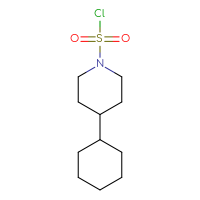 Chemical structure of 4-cyclohexylpiperidine-1-sulfonyl chloride - CSSB00025211462