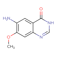 Chemical structure of 6-amino-7-methoxy-3,4-dihydroquinazolin-4-one - CSSB00011300202