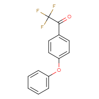 Chemical structure of 2,2,2-trifluoro-1-(4-phenoxyphenyl)ethan-1-one - CSSB00003673660