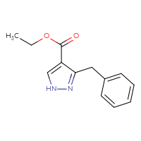 Chemical structure of ethyl 3-benzyl-1H-pyrazole-4-carboxylate - CSSB00133204854