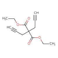 Chemical structure of 1,3-diethyl 2,2-bis(prop-2-yn-1-yl)propanedioate - CSSB00159991910