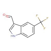 Chemical structure of 5-(trifluoromethyl)-1H-indole-3-carbaldehyde - CSSB00102525271