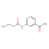 Chemical structure of N-(3-acetylphenyl)butanamide - CSSB00000155547