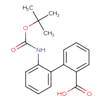 Chemical structure of 2'-{[(tert-butoxy)carbonyl]amino}-[1,1'-biphenyl]-2-carboxylic acid - CSSB00010202496