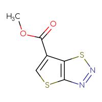 Chemical structure of methyl thieno[2,3-d][1,2,3]thiadiazole-6-carboxylate - CSSB00010006745