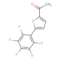 Chemical structure of 1-[5-(2,3,4,5,6-pentafluorophenyl)thiophen-2-yl]ethan-1-one - CSSB00001318759