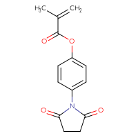 Chemical structure of 4-(2,5-dioxopyrrolidin-1-yl)phenyl 2-methylprop-2-enoate - CSSB00160238647
