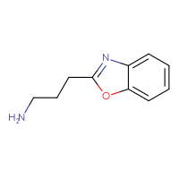 Chemical structure of 3-(1,3-benzoxazol-2-yl)propan-1-amine - CSSB00011244049