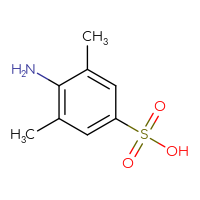 Chemical structure of 4-amino-3,5-dimethylbenzene-1-sulfonic acid - CSSB00000022372