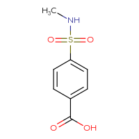 Chemical structure of 4-(methylsulfamoyl)benzoic acid - CSSB00000176708