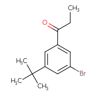 Chemical structure of 1-(3-bromo-5-tert-butylphenyl)propan-1-one - CSSB02518512016