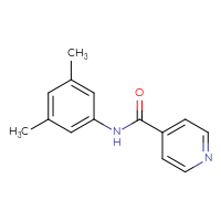 Chemical structure of N-(3,5-dimethylphenyl)pyridine-4-carboxamide - CSSB00025818474