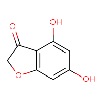 Chemical structure of 4,6-dihydroxy-2,3-dihydro-1-benzofuran-3-one - CSSB00000076311