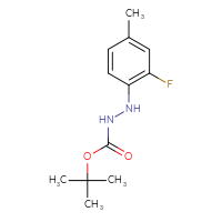 Chemical structure of N'-(2-fluoro-4-methylphenyl)(tert-butoxy)carbohydrazide - CSSB21331813795