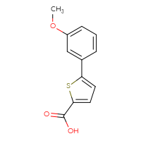 Chemical structure of 5-(3-methoxyphenyl)thiophene-2-carboxylic acid - CSSB00011246598