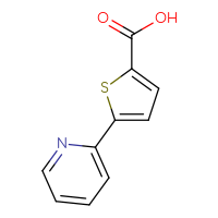Chemical structure of 5-(pyridin-2-yl)thiophene-2-carboxylic acid - CSSB00000686497