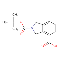 Chemical structure of 2-[(tert-butoxy)carbonyl]-2,3-dihydro-1H-isoindole-4-carboxylic acid - CSSB00010232131
