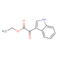 Chemical structure of ethyl 2-(1H-indol-3-yl)-2-oxoacetate - CSSB00011512964