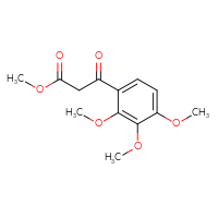 Chemical structure of methyl 3-oxo-3-(2,3,4-trimethoxyphenyl)propanoate - CSSB00103160790