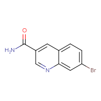 Chemical structure of 7-bromoquinoline-3-carboxamide - CSSB00010077210