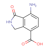 Chemical structure of 7-amino-1-oxo-2,3-dihydro-1H-isoindole-4-carboxylic acid - CSSB00102876822