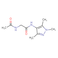 Chemical structure of 2-acetamido-N-(1,3,5-trimethyl-1H-pyrazol-4-yl)acetamide - CSSB01993193730
