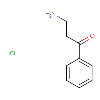 Chemical structure of 3-amino-1-phenylpropan-1-one hydrochloride - CSSB00020672395