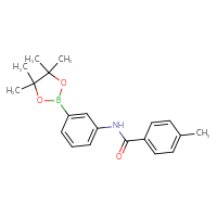 Chemical structure of 4-methyl-N-[3-(4,4,5,5-tetramethyl-1,3,2-dioxaborolan-2-yl)phenyl]benzamide - CSSB00018105731