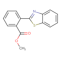 Chemical structure of methyl 2-(1,3-benzothiazol-2-yl)benzoate - CSSB00026057080