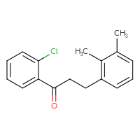 Chemical structure of 1-(2-chlorophenyl)-3-(2,3-dimethylphenyl)propan-1-one - CSSB00020571365