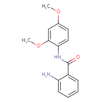 Chemical structure of 2-amino-N-(2,4-dimethoxyphenyl)benzamide - CSSB00000682511
