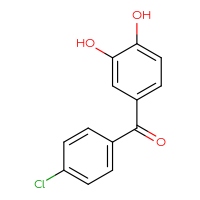 Chemical structure of 4-(4-chlorobenzoyl)benzene-1,2-diol - CSSB00016990667