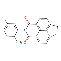 Chemical structure of 6-(5-chloro-2-methylphenyl)-6-azatetracyclo[6.5.2.0⁴,¹⁵.0¹¹,¹⁴]pentadeca-1,3,8(15),9,11(14)-pentaene-5,7-dione - CSSB00121724683