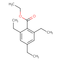 Chemical structure of ethyl 2,4,6-triethylbenzoate - CSSB21103684528