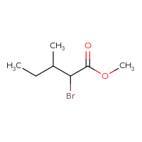 Chemical structure of methyl 2-bromo-3-methylpentanoate - CSSB00010420642