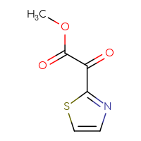 Chemical structure of methyl 2-oxo-2-(1,3-thiazol-2-yl)acetate - CSSB00010636348
