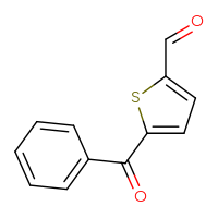 Chemical structure of 5-benzoylthiophene-2-carbaldehyde - CSSB00010880364