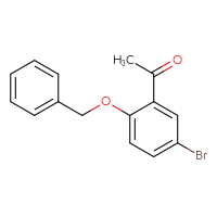 Chemical structure of 1-[2-(benzyloxy)-5-bromophenyl]ethan-1-one - CSSB00000151619