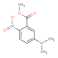Chemical structure of methyl 5-(dimethylamino)-2-nitrobenzoate - CSSB00000027998