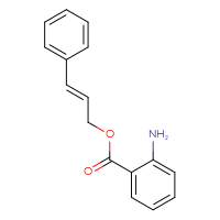 Chemical structure of (2E)-3-phenylprop-2-en-1-yl 2-aminobenzoate - CSSB00025761719