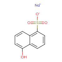 Chemical structure of sodium 5-hydroxynaphthalene-1-sulfonate - CSSB00000035774
