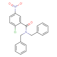 Chemical structure of N,N-dibenzyl-2-chloro-5-nitrobenzamide - CSSB00000153335