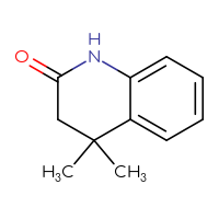 Chemical structure of 4,4-dimethyl-1,2,3,4-tetrahydroquinolin-2-one - CSSB00000100814